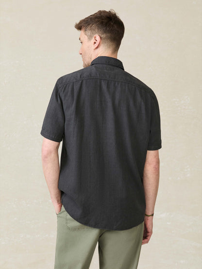 Short-Sleeve Tried and True Chambray Shirt - Durango Black