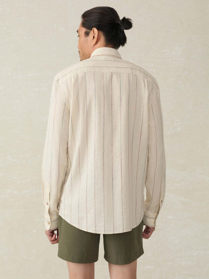 Long-Sleeve Breeze Shirt - Cloud Beach Stripe
