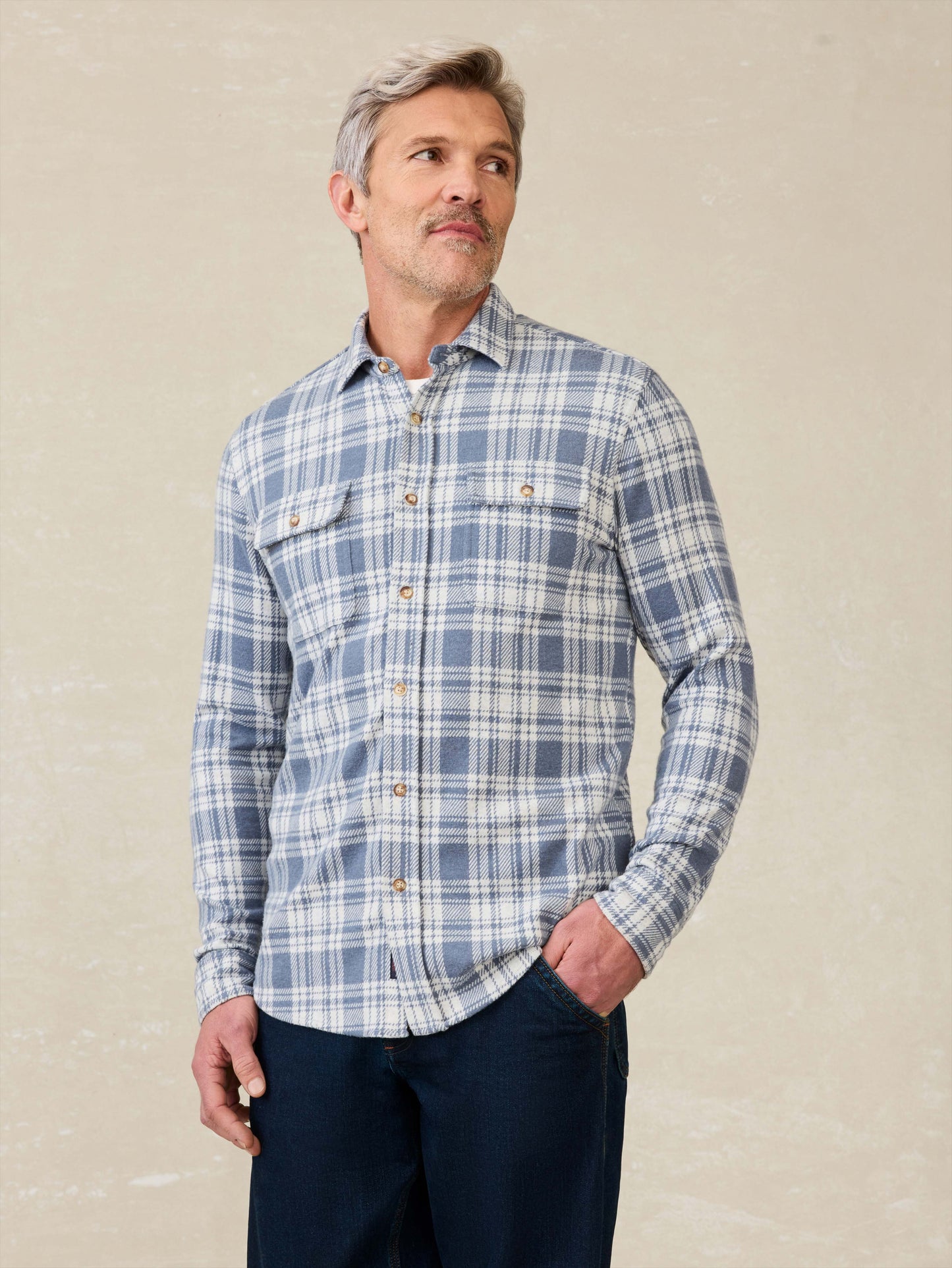 Legend™ Sweater Shirt - Aegean Sand Plaid
