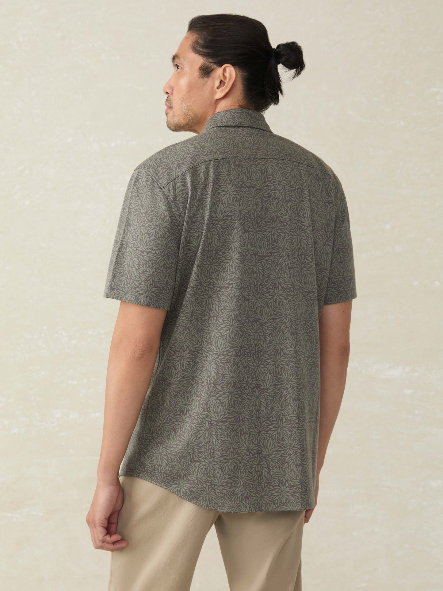 Short-Sleeve Hermosa Shirt - Olive Frond