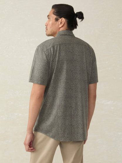 Short-Sleeve Hermosa Shirt - Olive Frond