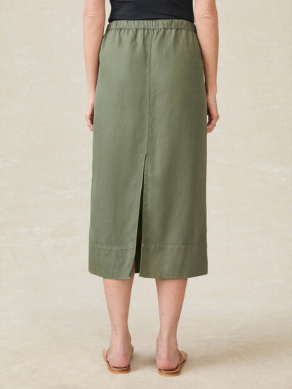 Topanga Drape Utility Skirt - Thyme