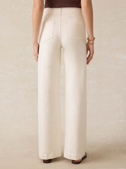 Stretch Terry Harbor Pant - Egret