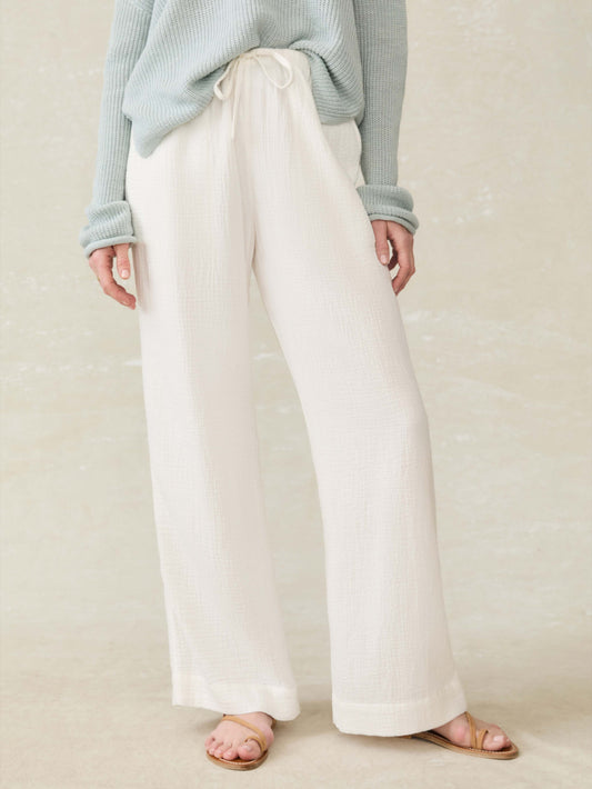 Laidback Gauze Pant - White