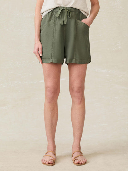 Topanga Drape Short - Thyme