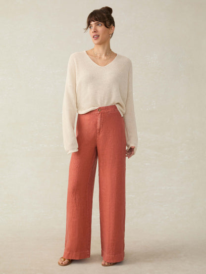 Sun Strider Linen Pant - Red Rock