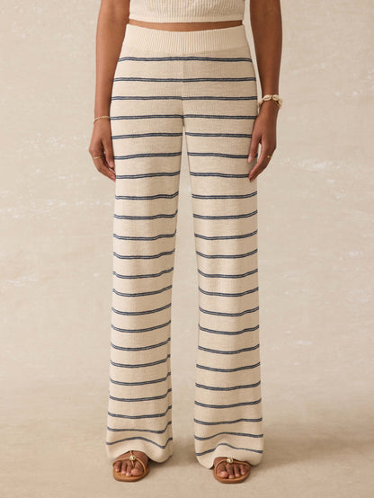 Miramar Linen Sweater Pant - Lido Lines