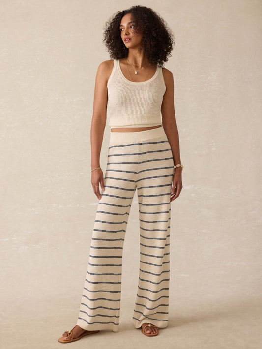 Miramar Linen Sweater Pant - Lido Lines