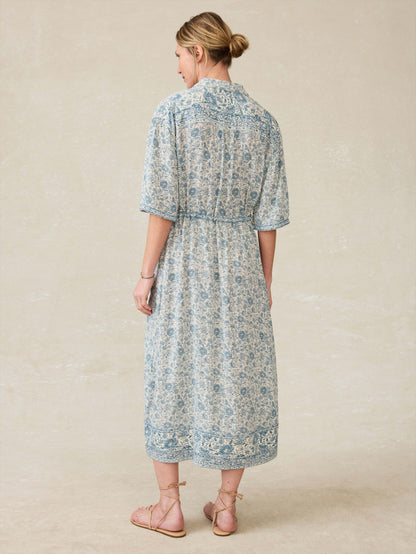 Island Dress - Blue Water Floral