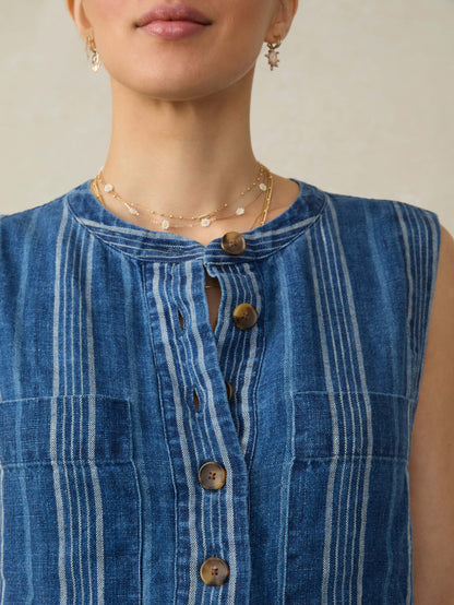 Avalon Dress - Dockside Stripe