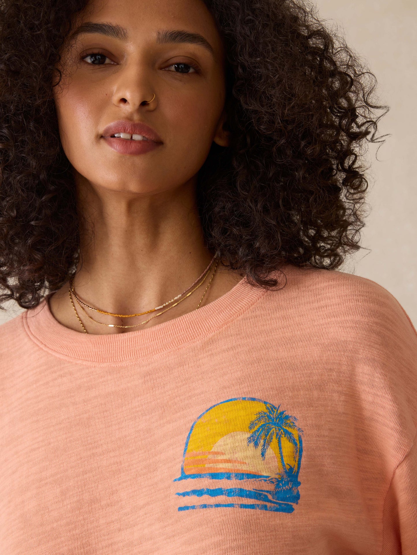 Sunwashed Slub Vintage Tee - Canyon Sunset