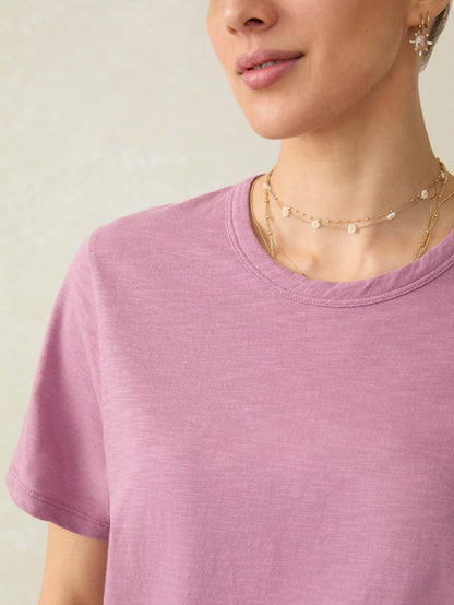 Sunwashed Essential Tee - Weathered Orchid