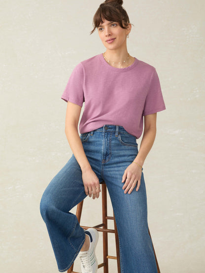 Sunwashed Essential Tee - Weathered Orchid