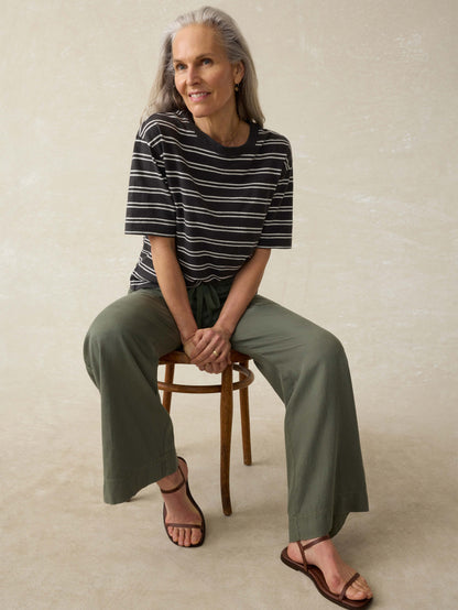 Sunwashed Slub Vintage Tee - Phantom Highland Stripe