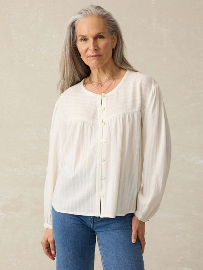 Lena Blouse - Egret