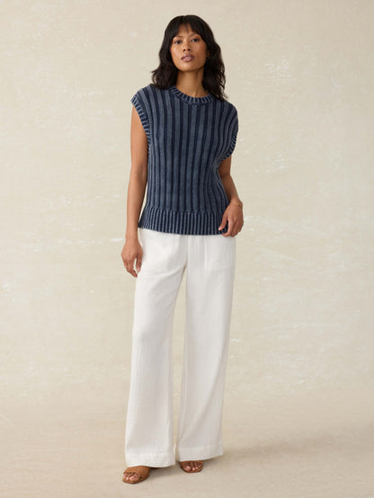Sunwashed Sweater Vest - Navy Blazer