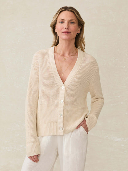 Miramar Linen Cardigan - Summer Sand