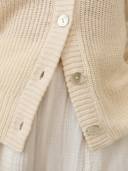 Miramar Linen Cardigan - Summer Sand