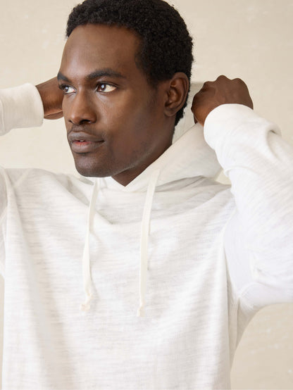 Sunwashed Midweight Organic Hoodie - White
