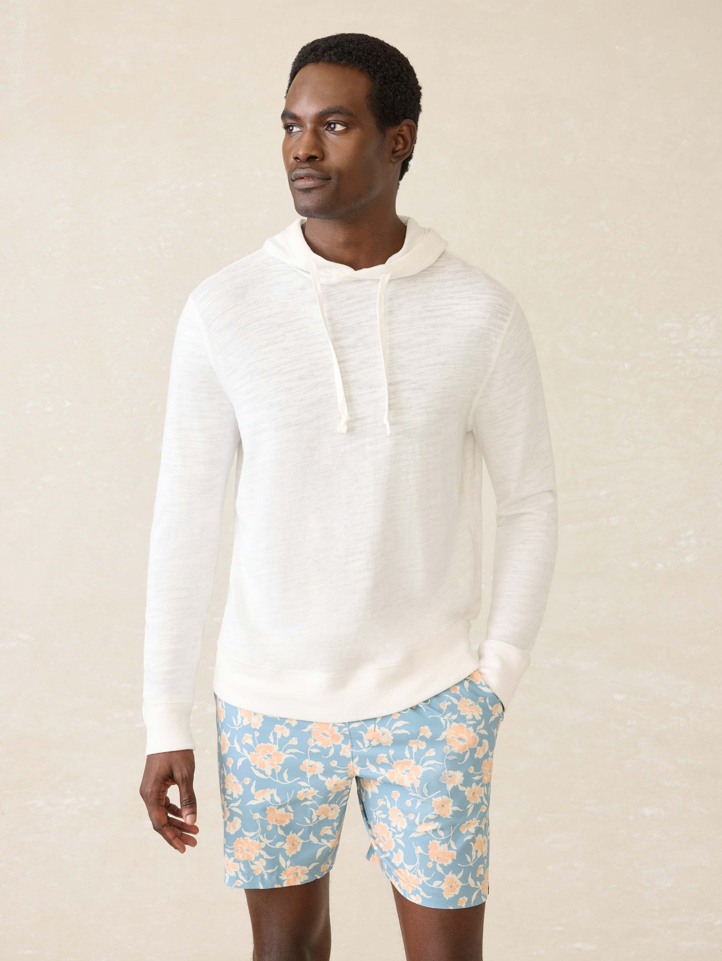 Sunwashed Midweight Organic Hoodie - White