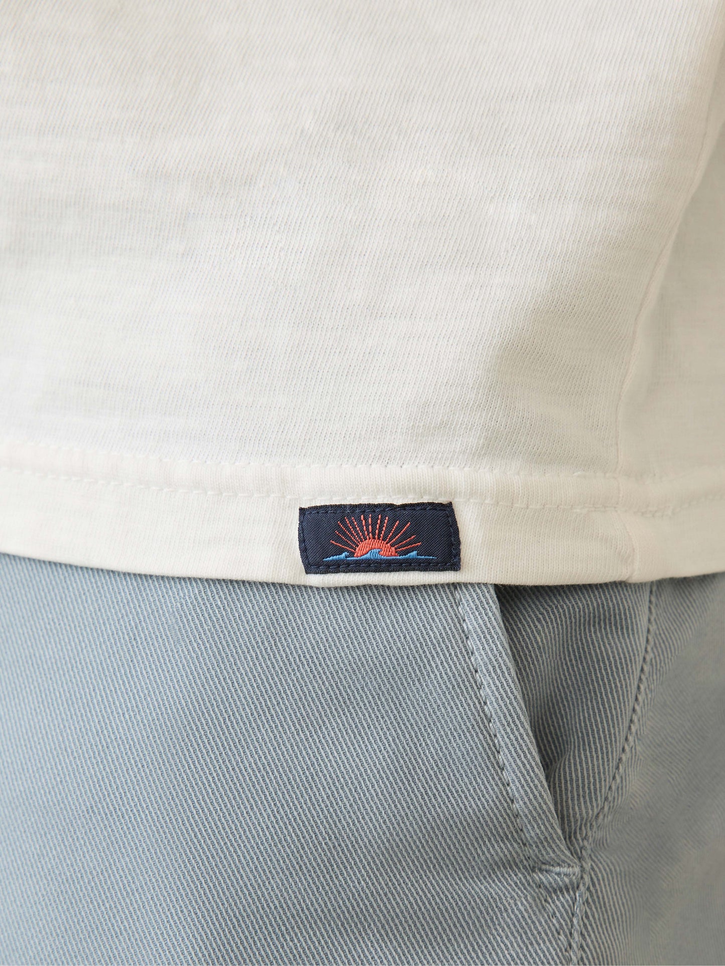 Sunwashed Regenerative Pocket Tee - White