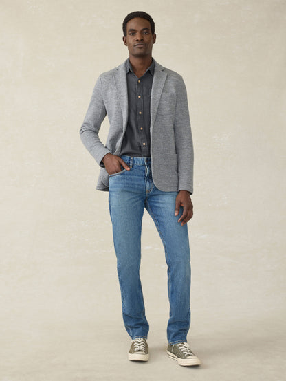 Inlet Knit Blazer (Tall) - Medium Grey Melange