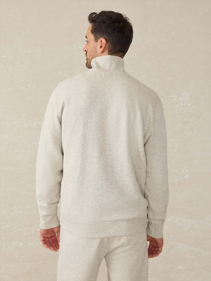 High Standard Fleece Quarter Zip - Antique Ivory Heather