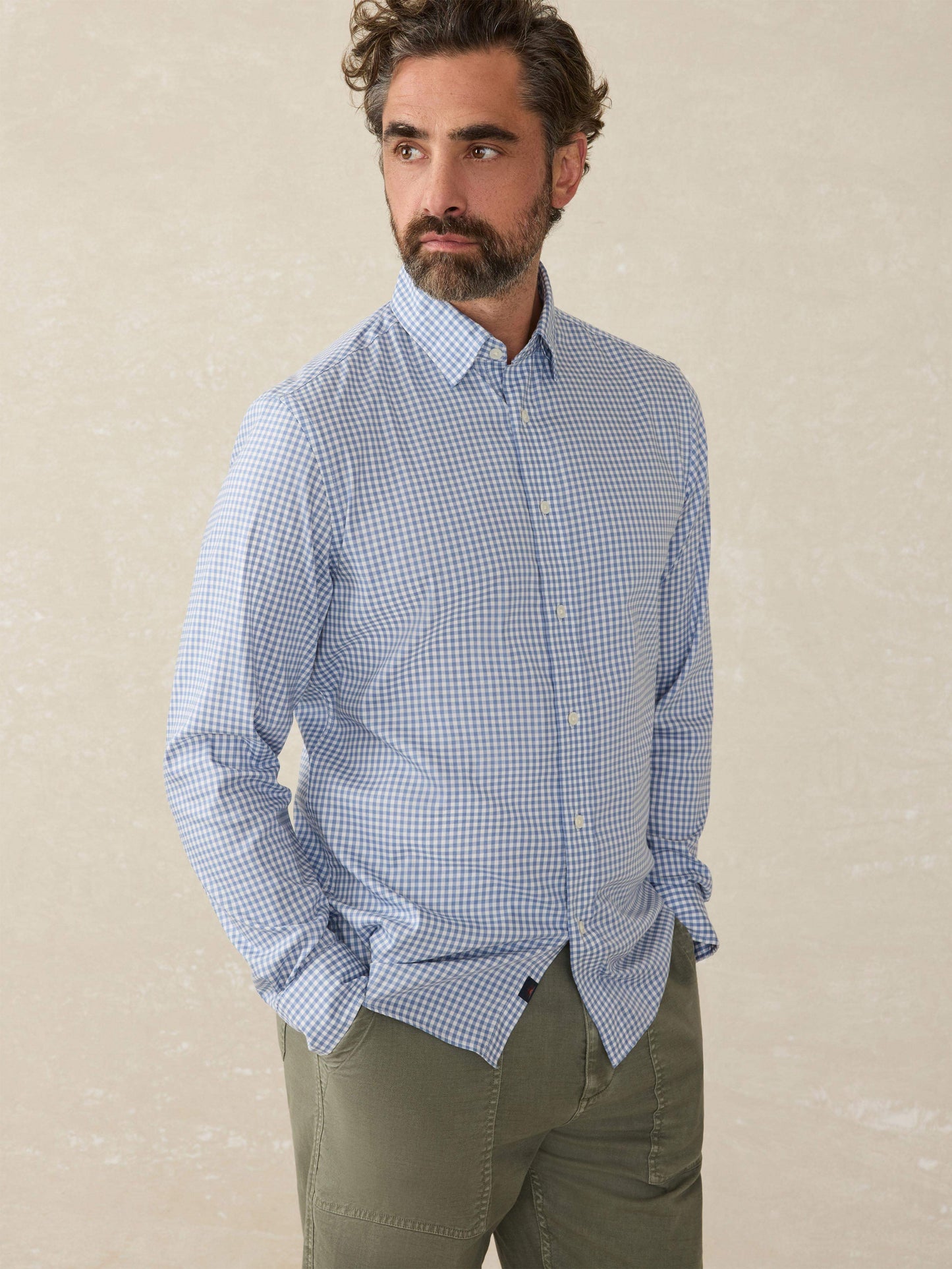 Movement™ Shirt (Tall) - Light Blue Gingham
