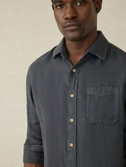 Laguna Linen Shirt - Washed Black