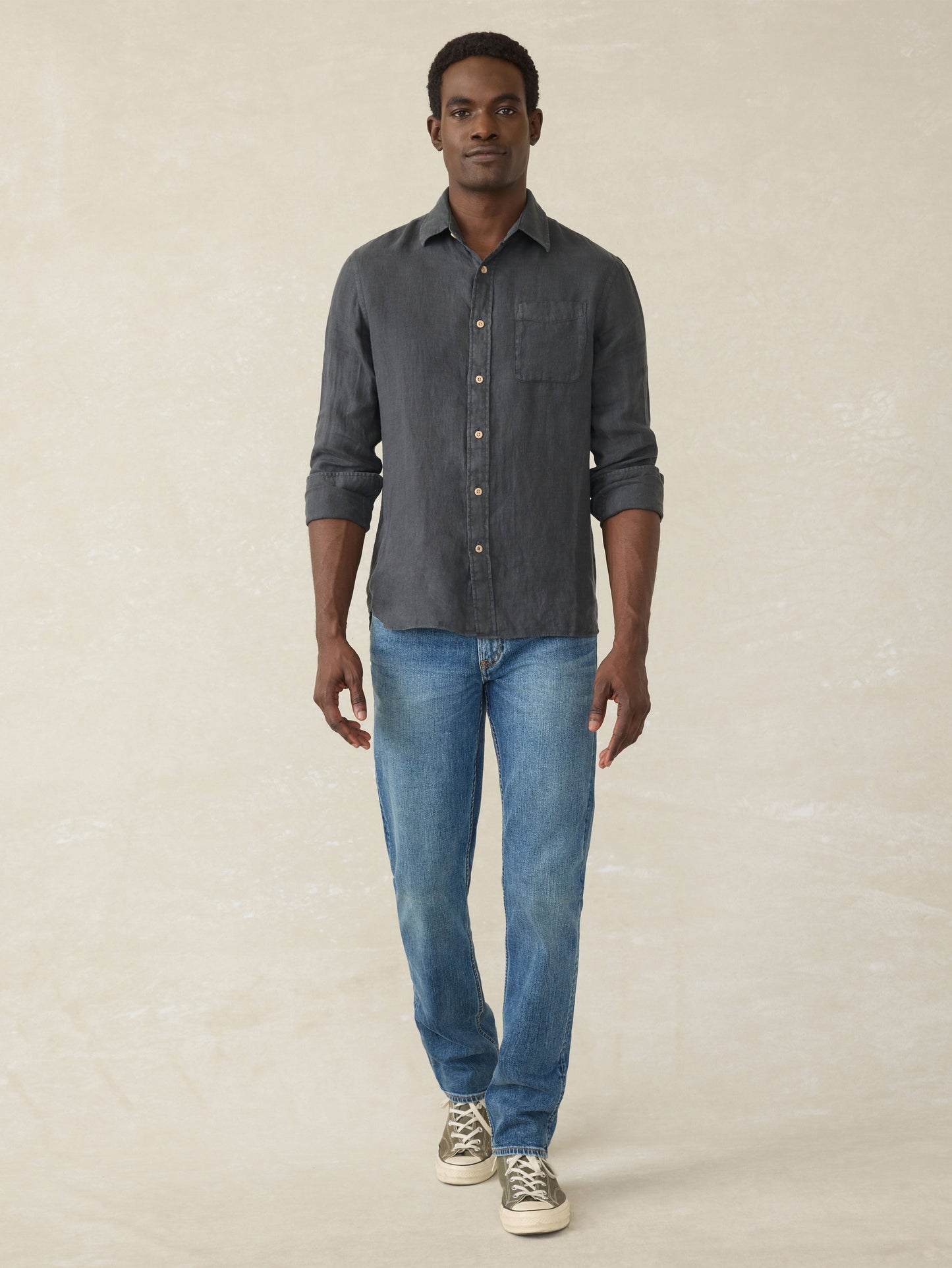 Laguna Linen Shirt - Washed Black