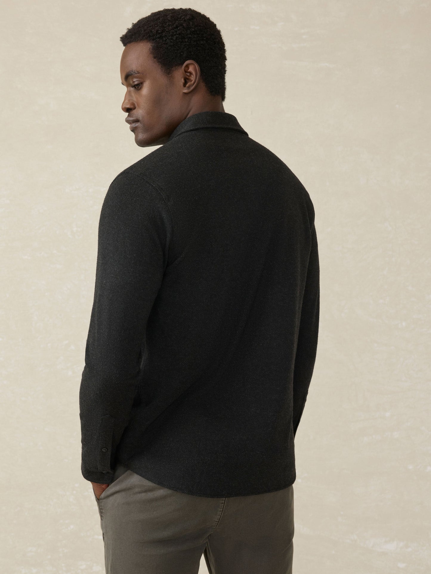 Legend™ Sweater Shirt (Double Pocket) - Heathered Black Twill