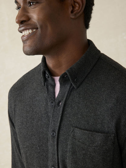 Legend™ Sweater Shirt (Single Pocket) - Heathered Black Twill