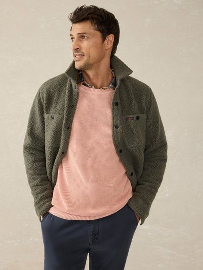 Sunwashed Crewneck Sweater - Coral Dawn