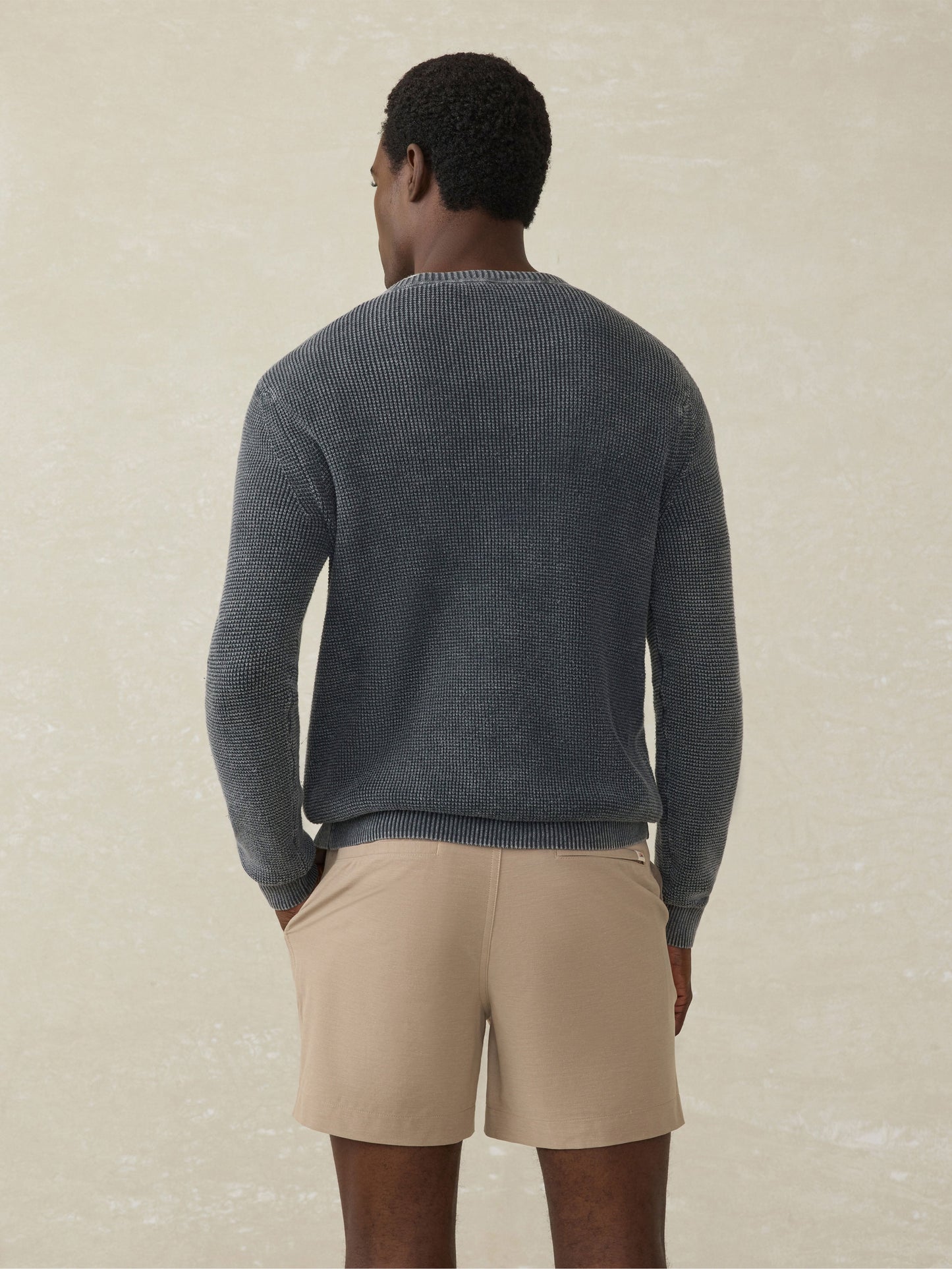Sunwashed Crewneck Sweater - Faded Black