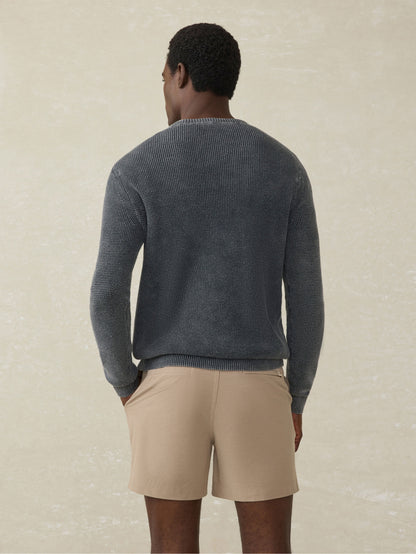 Sunwashed Crewneck Sweater - Faded Black