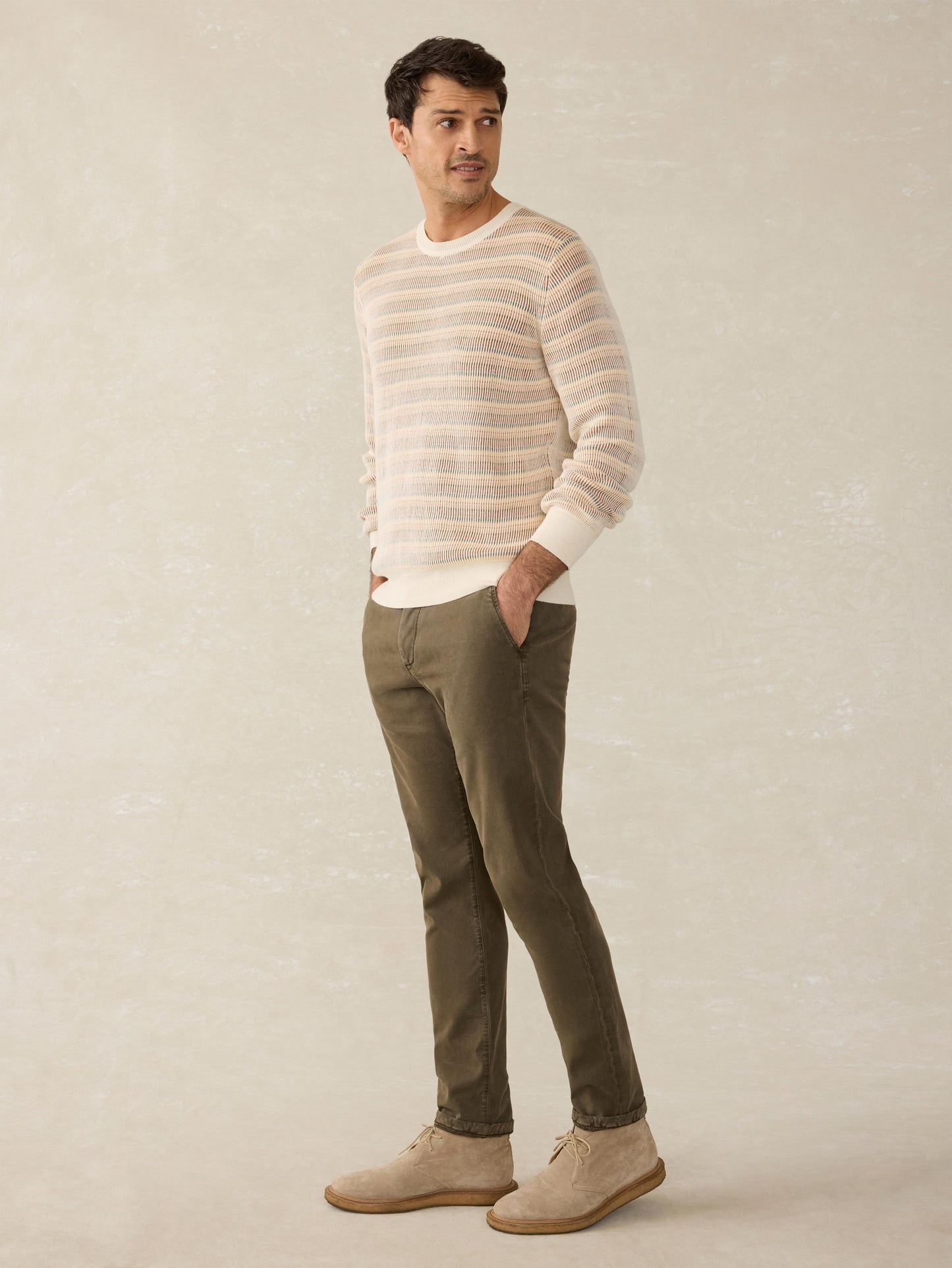 Sunwashed Crewneck Sweater - Desert Hills