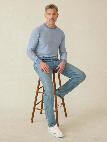 Movement™ Crewneck Sweater - Coastal Shore Stripe