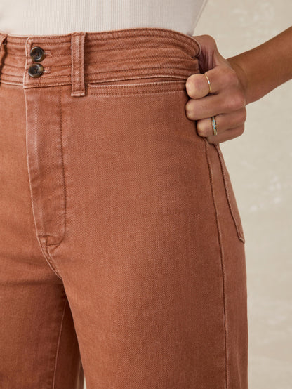 Stretch Terry Harbor Pant - Russet