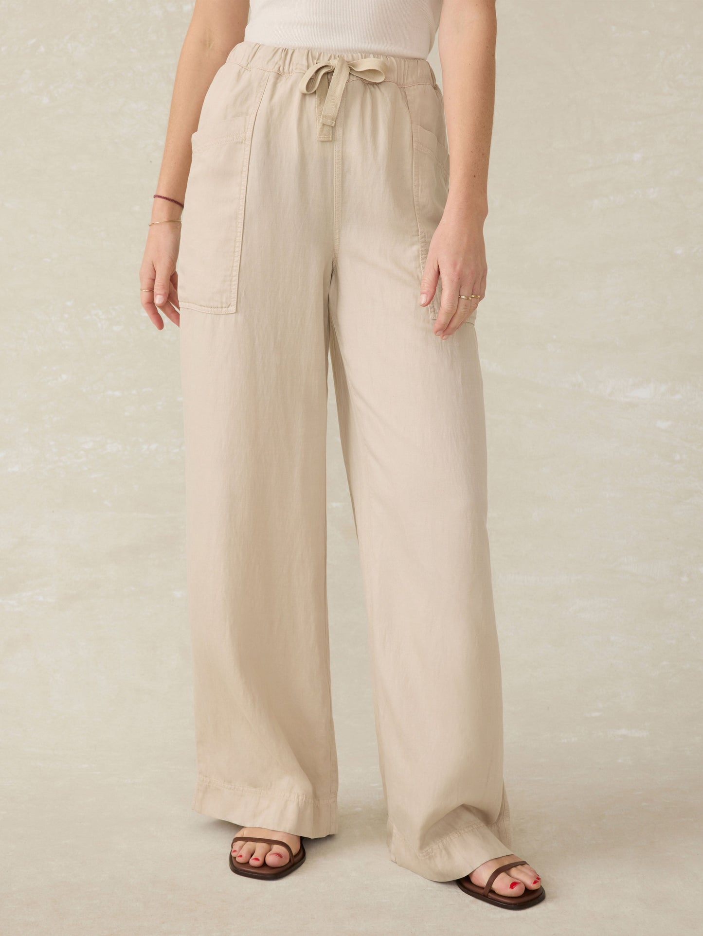 Topanga Drape Pant - Wheaten