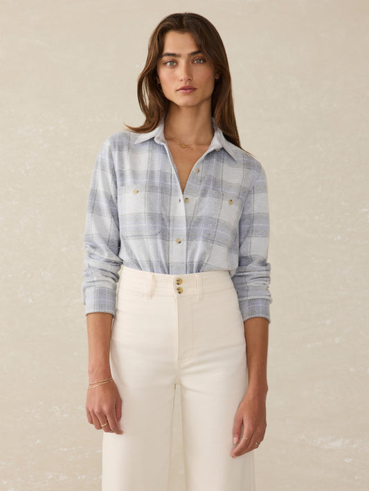 Legend™ Sweater Shirt - Blue Ravine Plaid