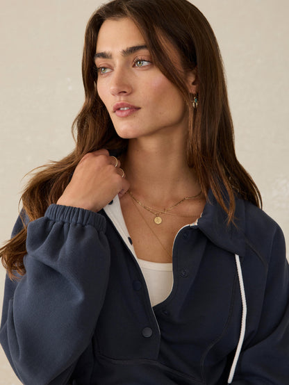 High Standard Fleece Anorak - Blue Nights