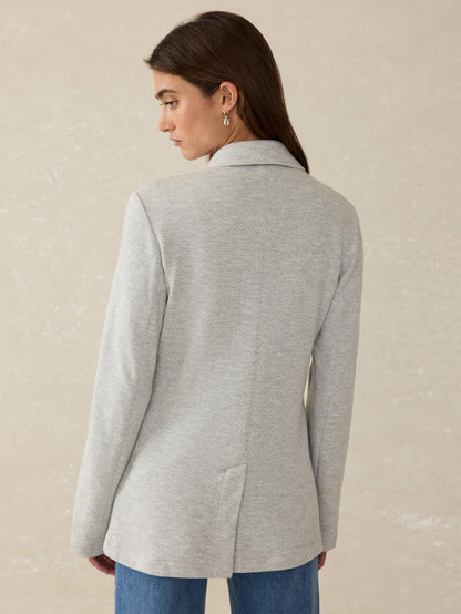 Inlet Knit Blazer - Heather Grey