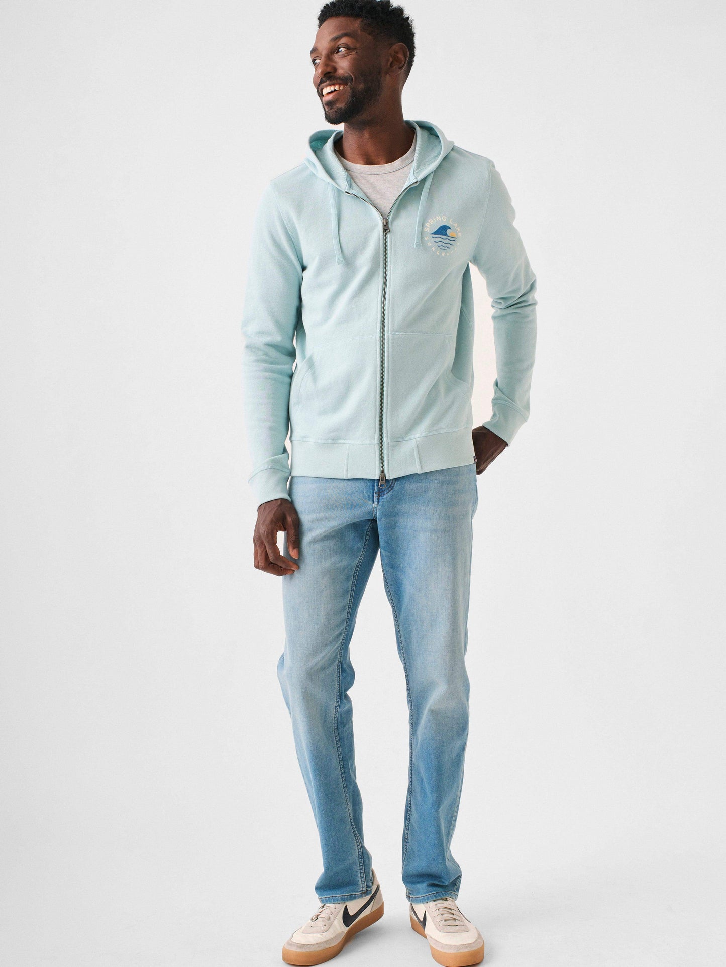 Spl Ls Terry Zip Hoodie - Seafoam