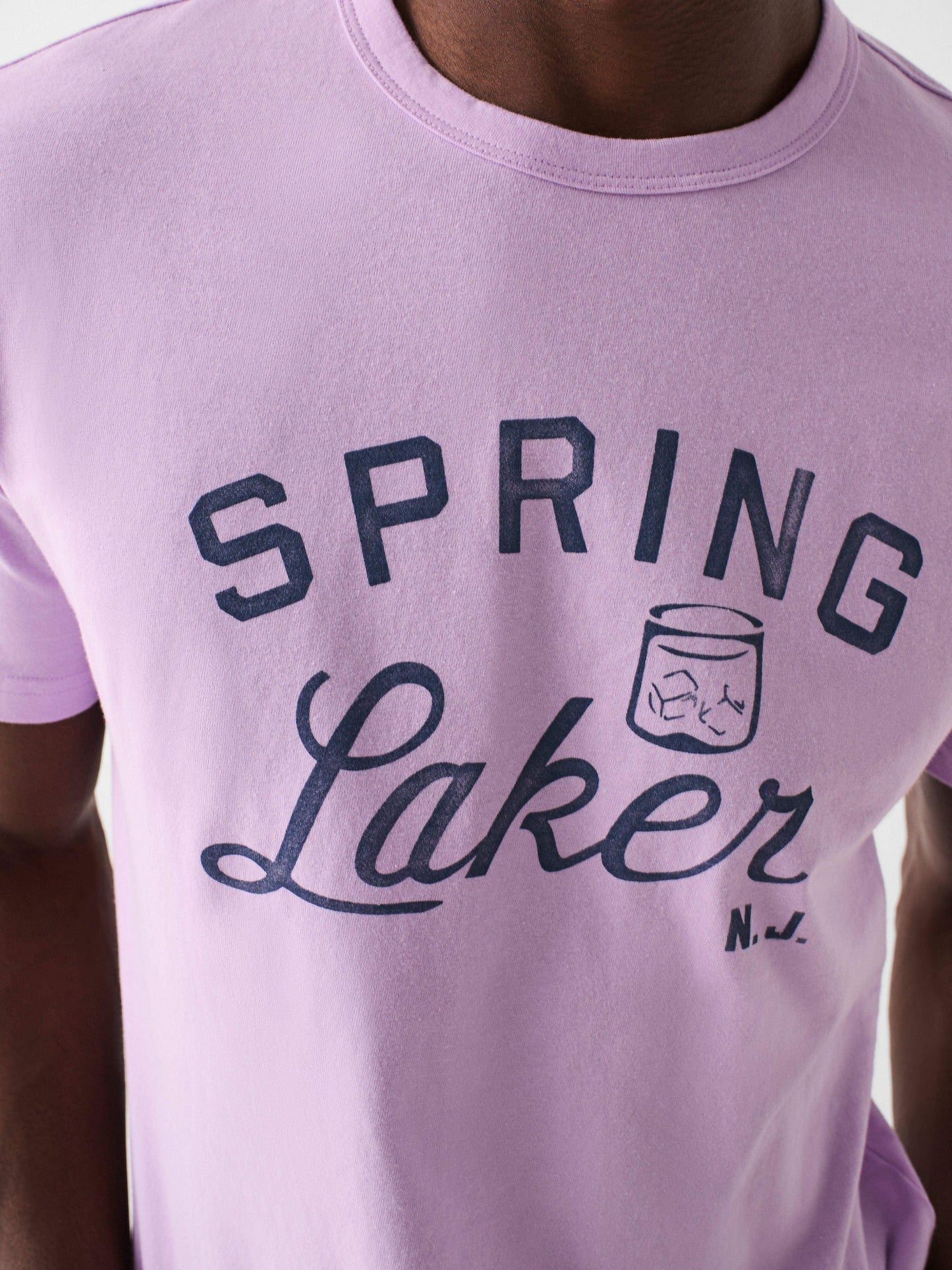 Spring Lake Short-Sleeve Crew Lakers T-Shirt - Faded Lilac