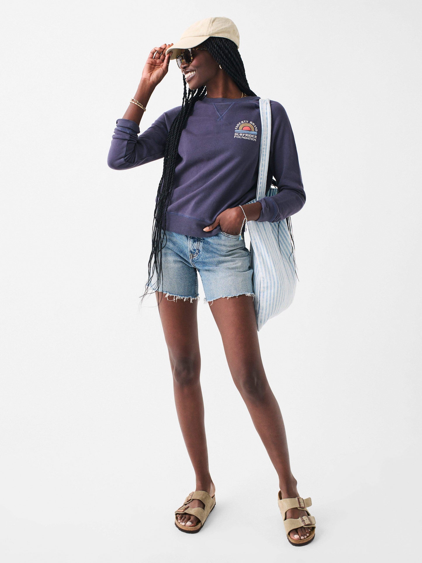 Faherty X Surfrider Sweatshirt - Blue Nights