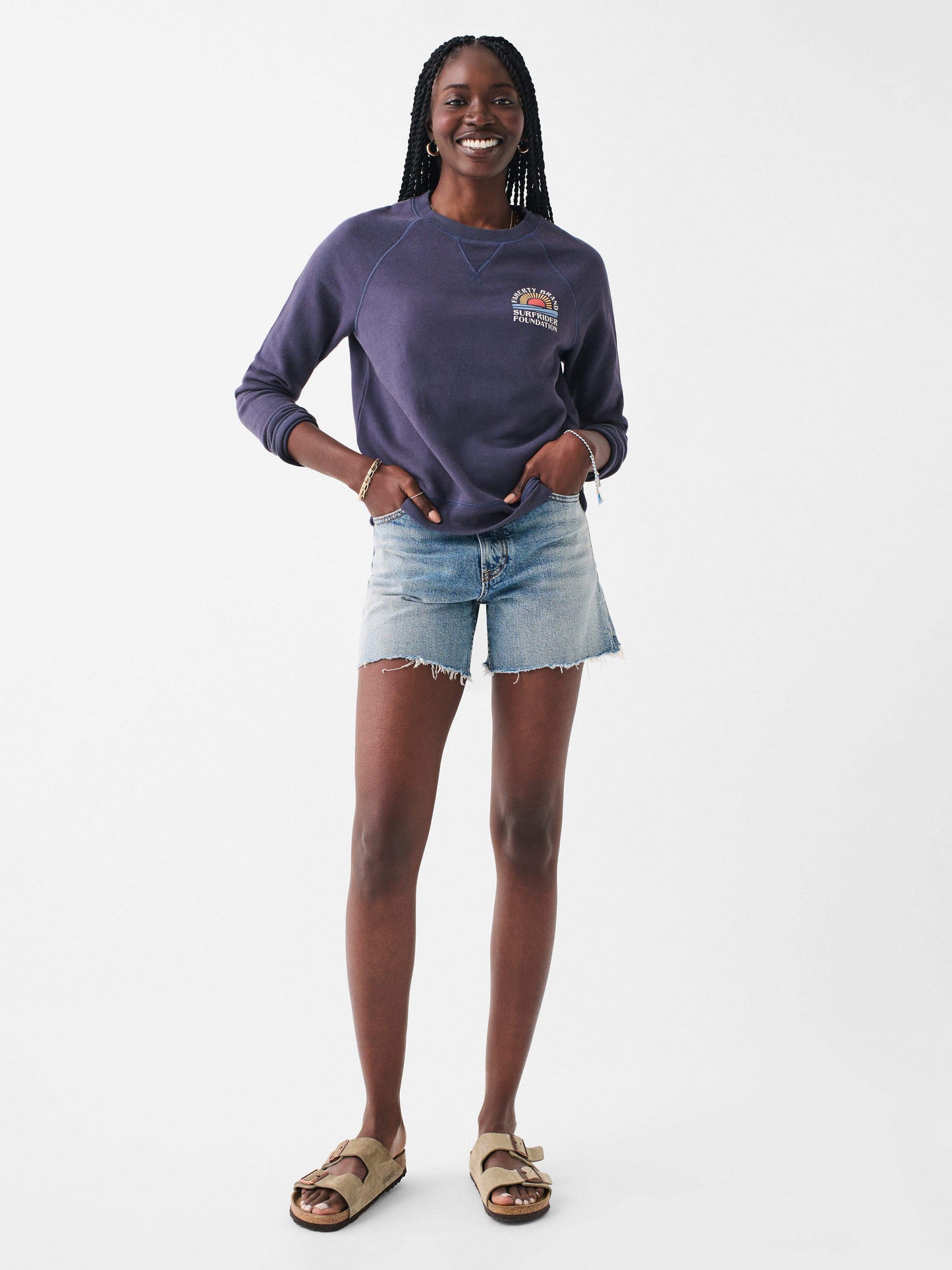 Faherty X Surfrider Sweatshirt - Blue Nights