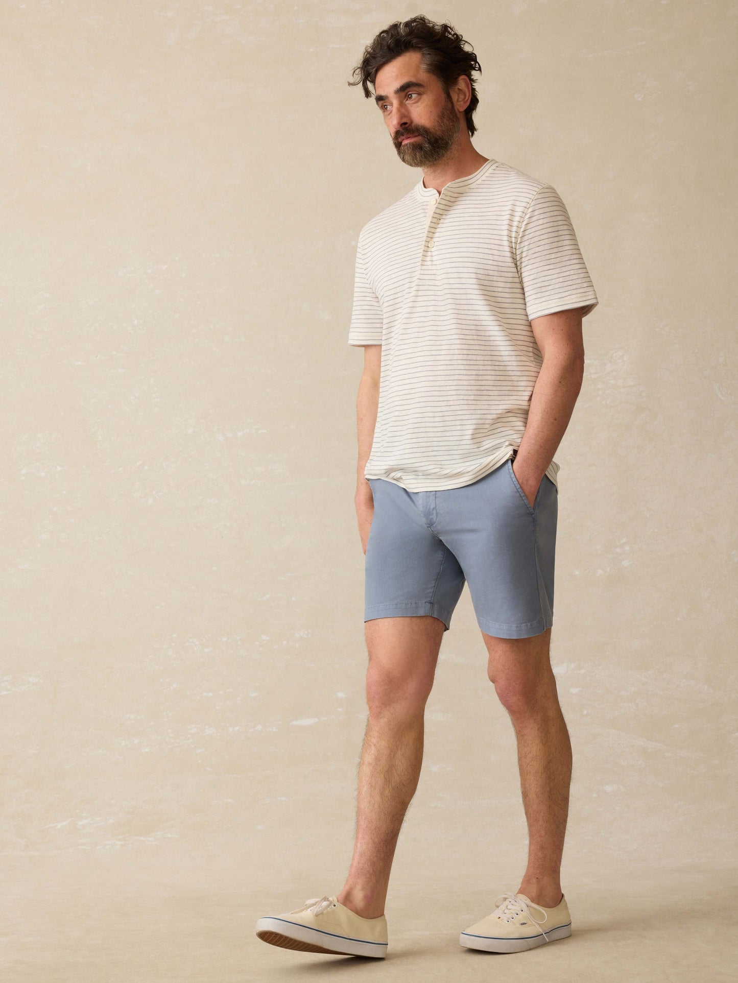 Essential Chino Short (8") - Flintstone