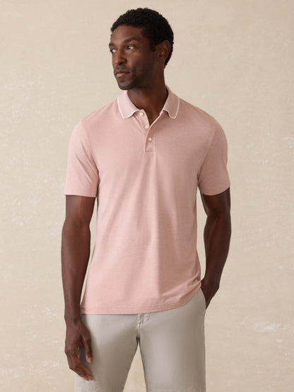 Short-Sleeve Movement™ Pique Polo - Sedona Melange