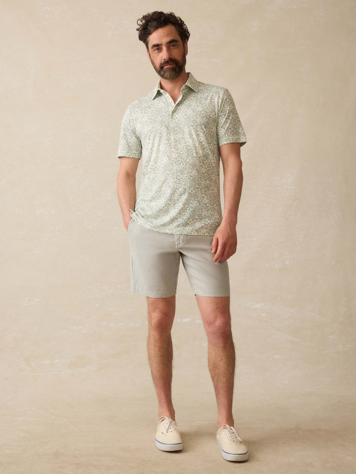 Short-Sleeve Movement™ Pique Polo - Dusty Sage Hilo