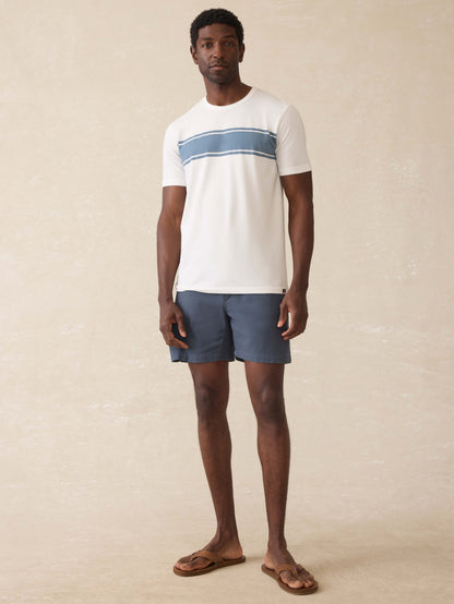 Short-Sleeve Shorelite UPF Tee - White Surf Stripe